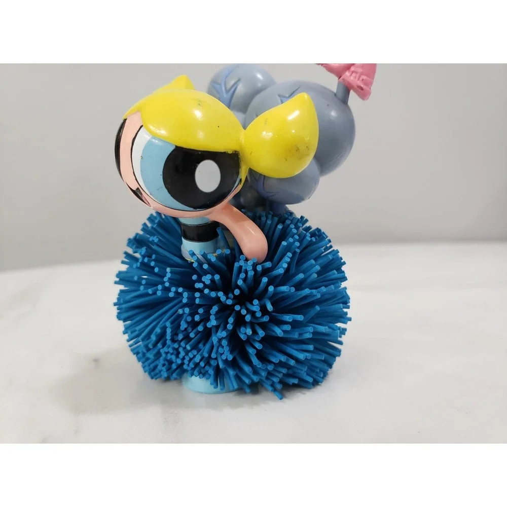 Powerpuff‎ Girls Small PVC Action Figure Koosh Ball Cake Topper 2000 Bubbles